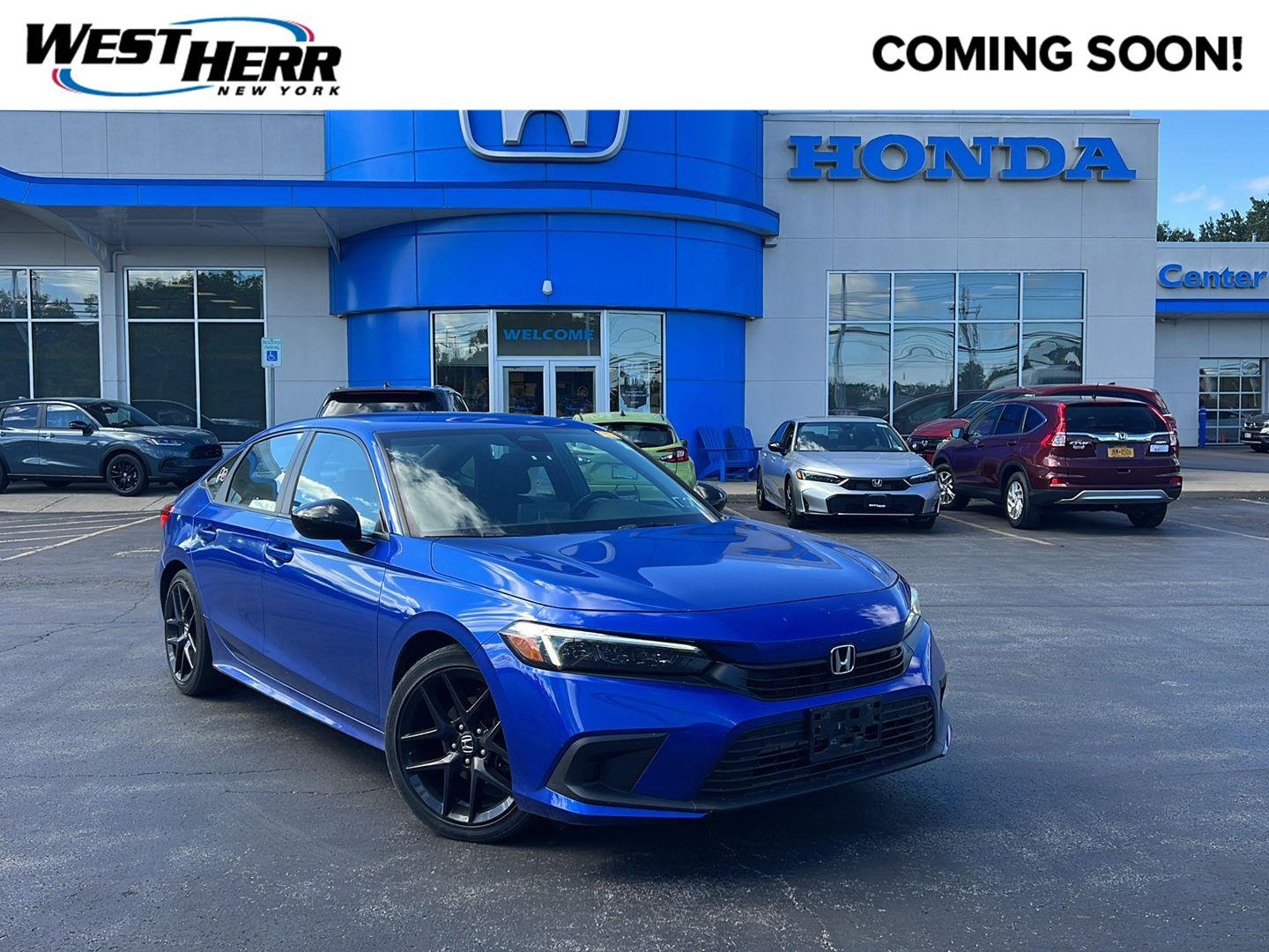 Used 2024 Aegean Blue Metallic Honda Sport image 1