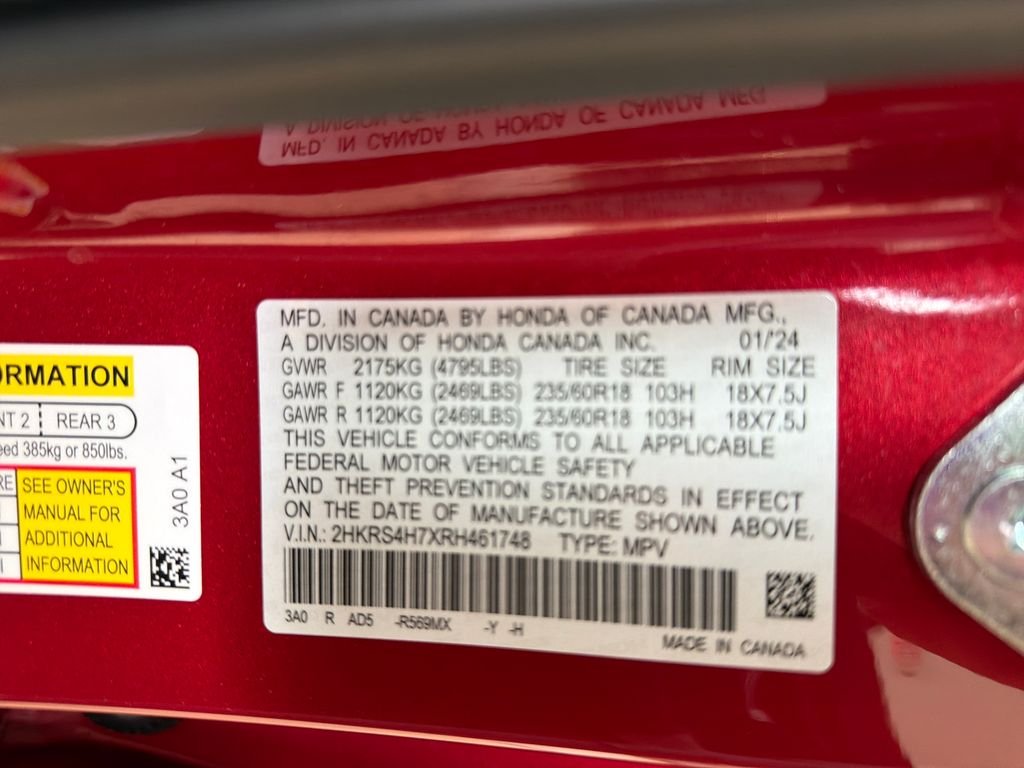 Used 2024 Radiant Red Metallic Honda EX-L image 11