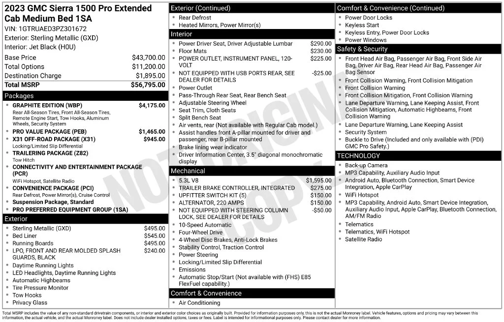Used 2023 Silver GMC Pro image 2