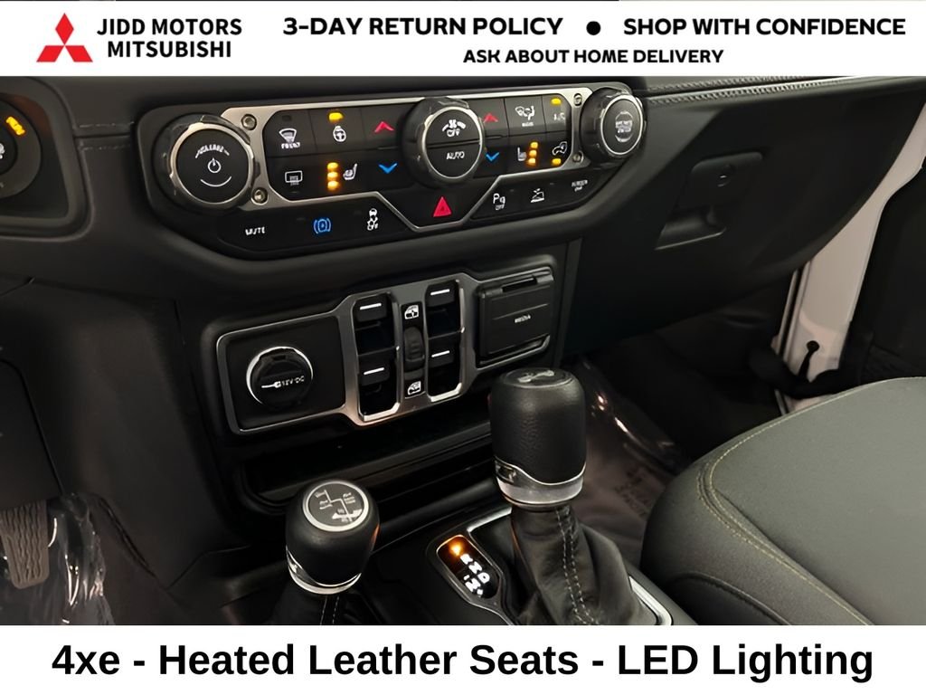 Used 2025 Bright White Clearcoat Jeep Sahara 4xe image 25