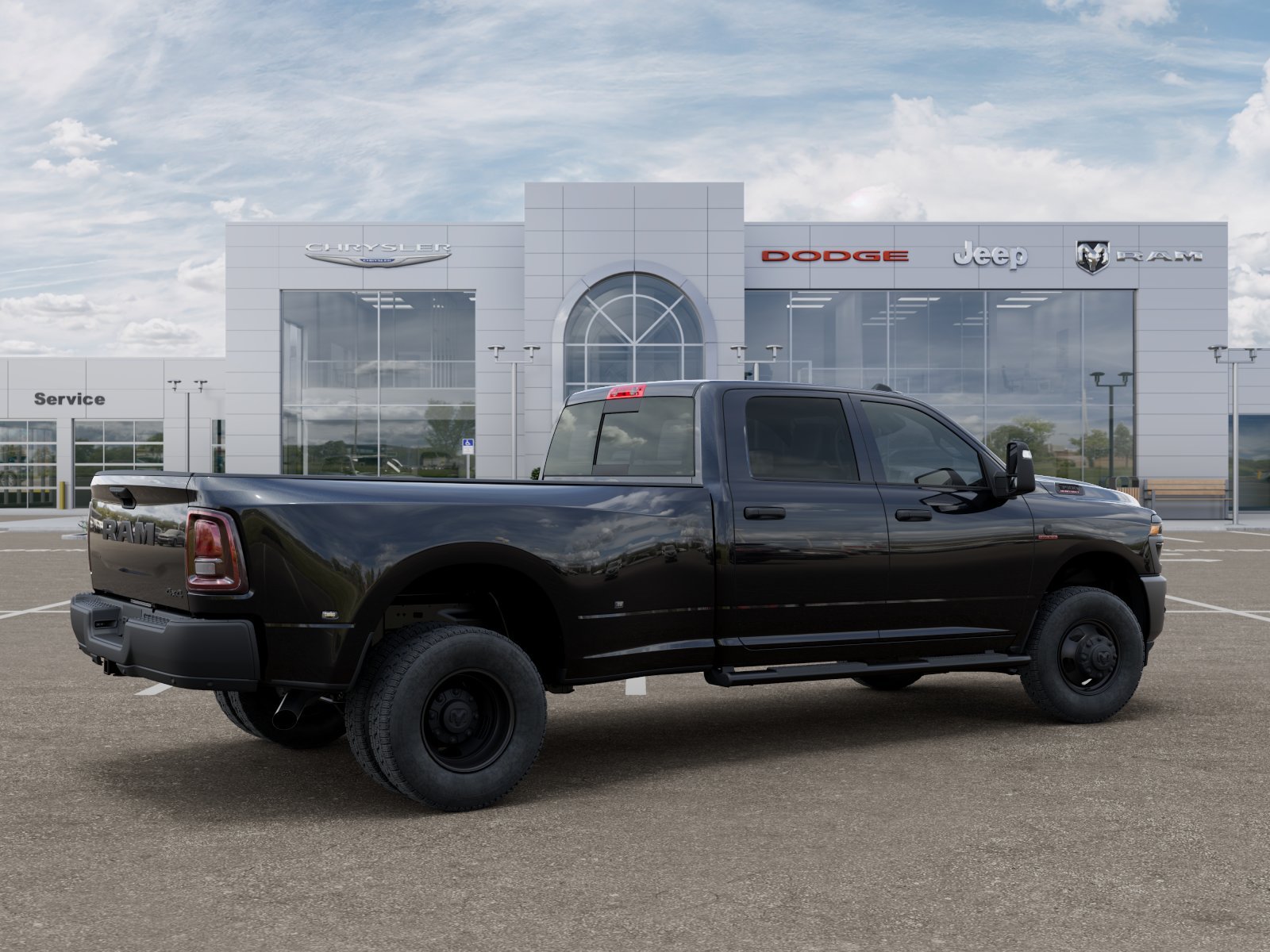 New 2026 Diamond Black Crystal Pearl-Coat Exterior Paint RAM Tradesman image 30
