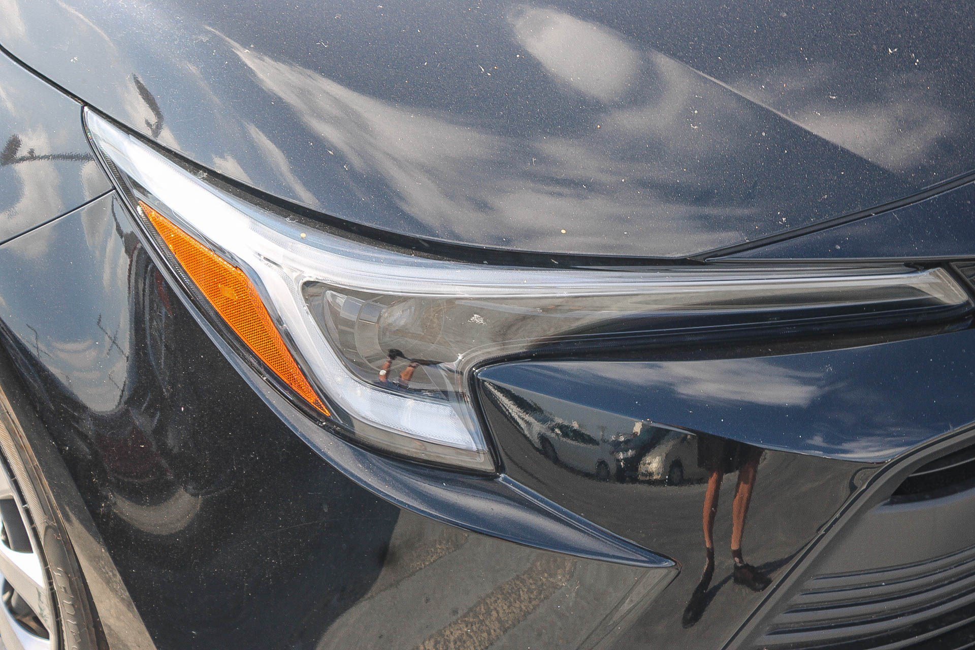 Used 2024 Midnight Black Metallic Toyota Hybrid LE image 2