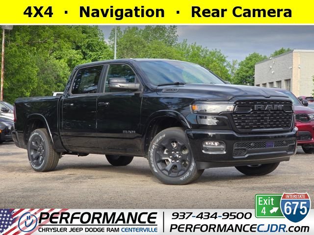 New 2026 Diamond Black Crystal Pearl-Coat Exterior Paint RAM Big Horn/Lone Star image 1