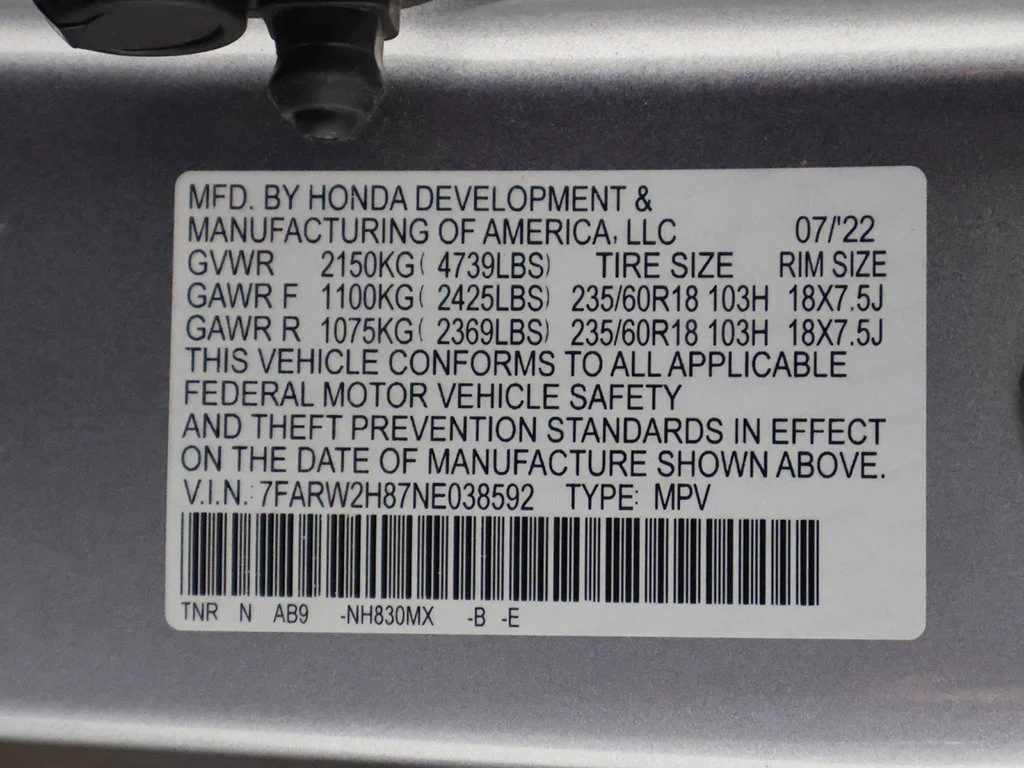Used 2022 Lunar Silver Metallic Honda EX-L image 55