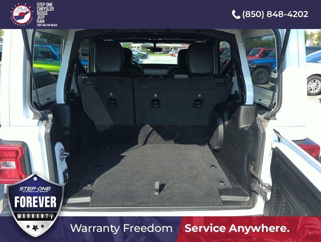 Used 2022 White Jeep Unlimited Sahara 4xe image 28