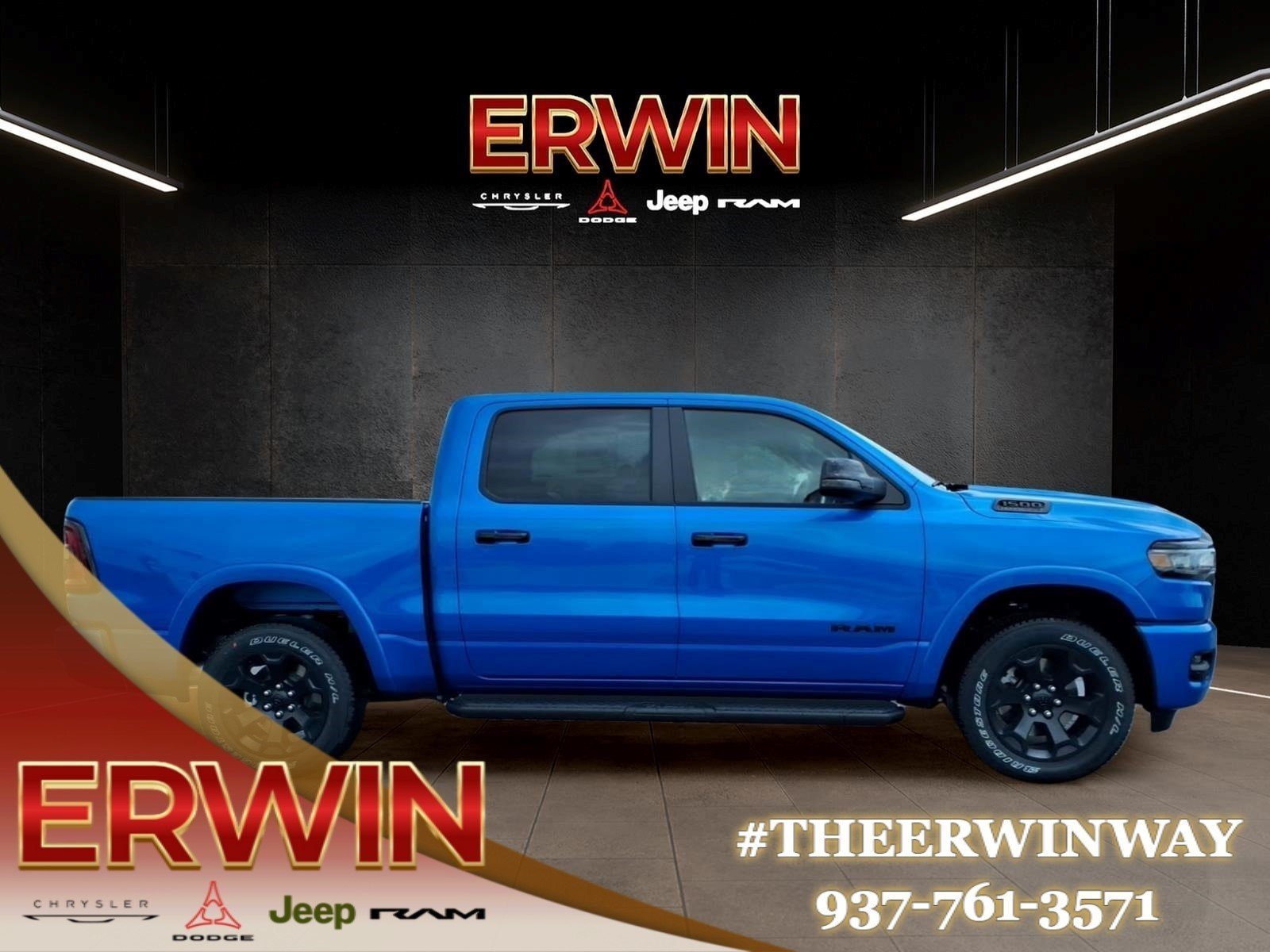 New 2026 Hydro Blue Pearlcoat RAM Big Horn image 6
