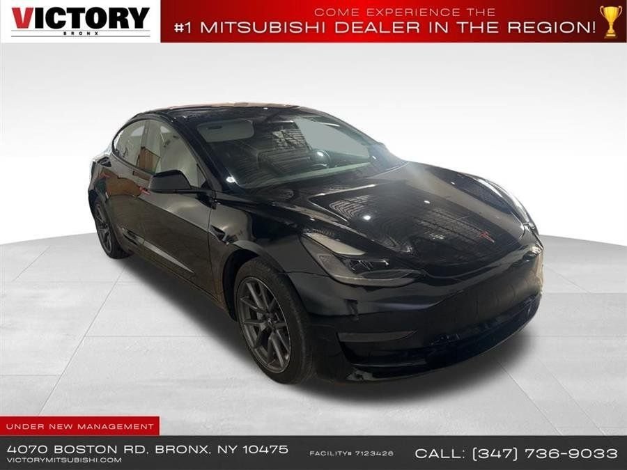 Used 2021 Black Tesla Standard Range Plus image 3