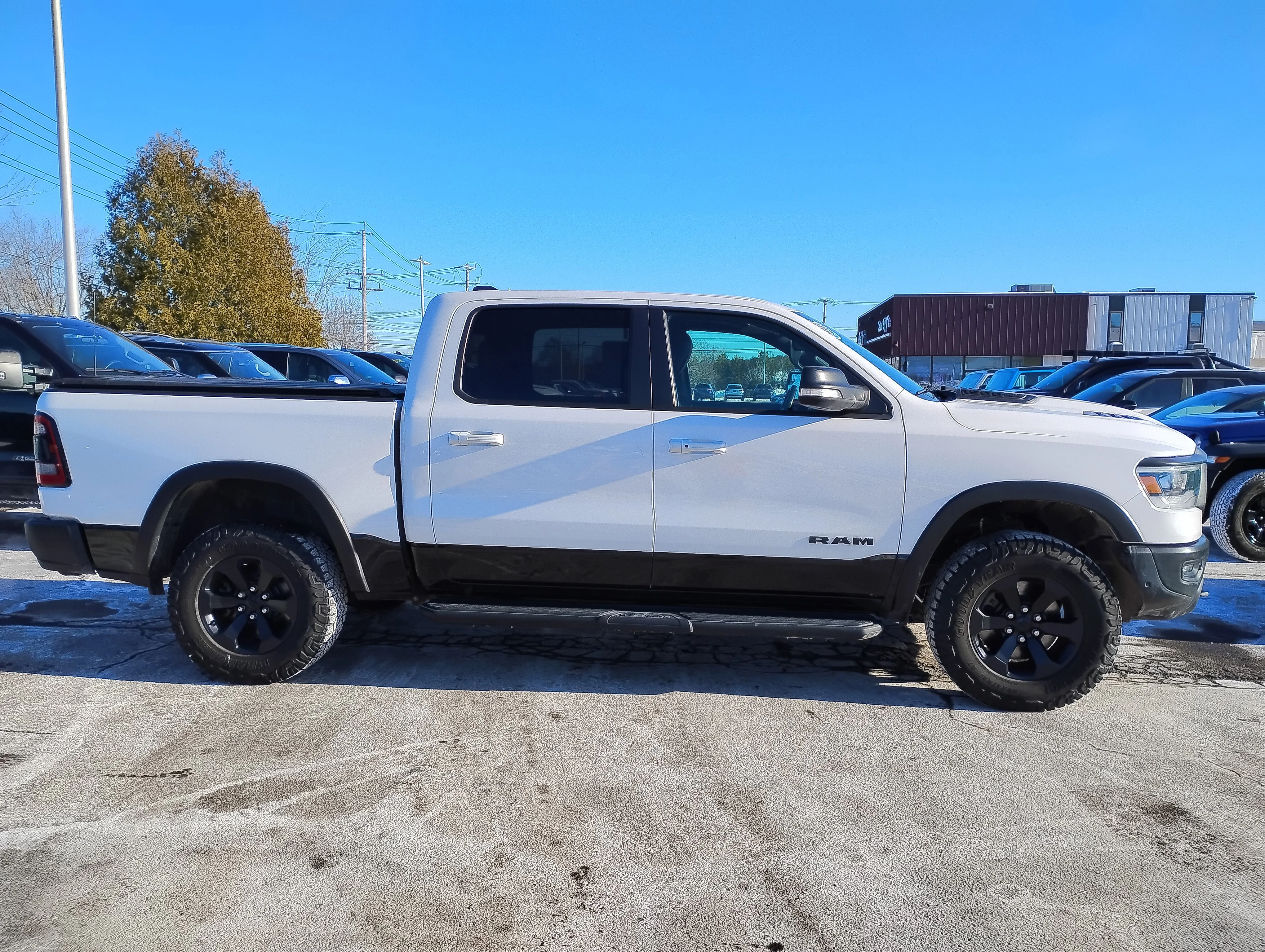 Used 2021 Bright White Clearcoat Ram Rebel image 4
