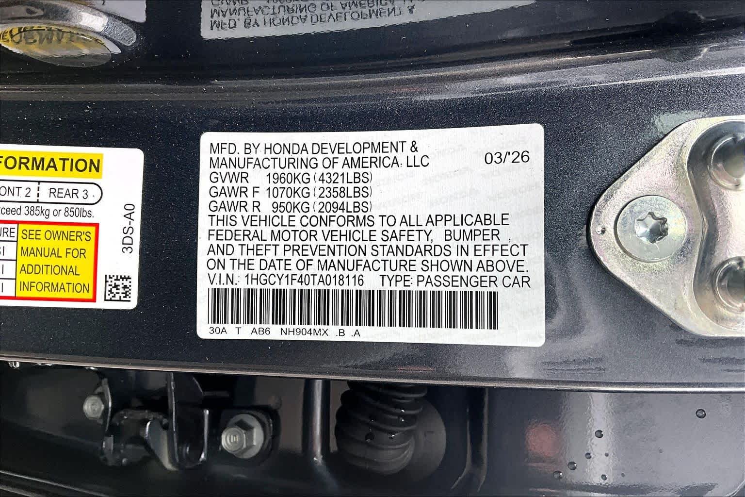 2026 Honda Accord SE - Photo 33