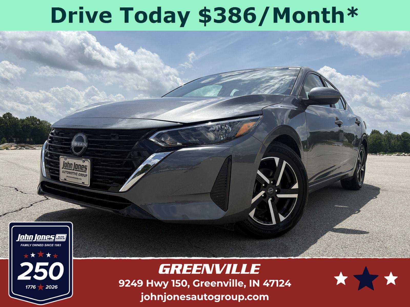 Used 2025 Atlantic Gray Metallic Nissan SV image 1
