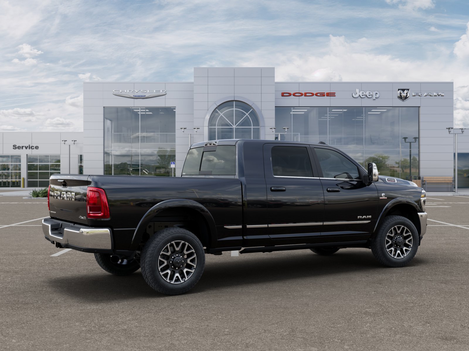 New 2025 Diamond Black Crystal Pearl-Coat Exterior Paint RAM Limited image 39