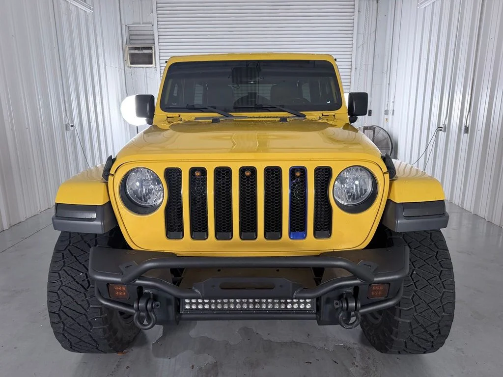 Used 2018 Yellow Jeep Unlimited Sahara image 2