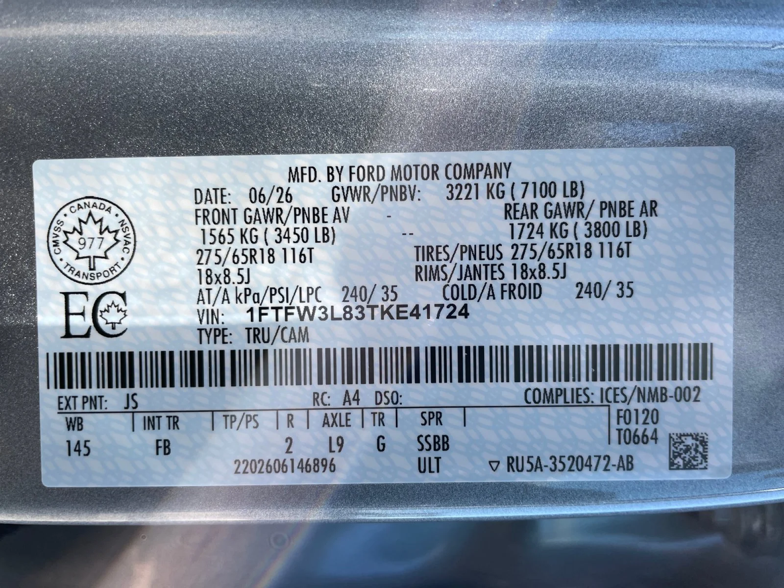New 2026 Iconic Silver Metallic Ford XLT image 21