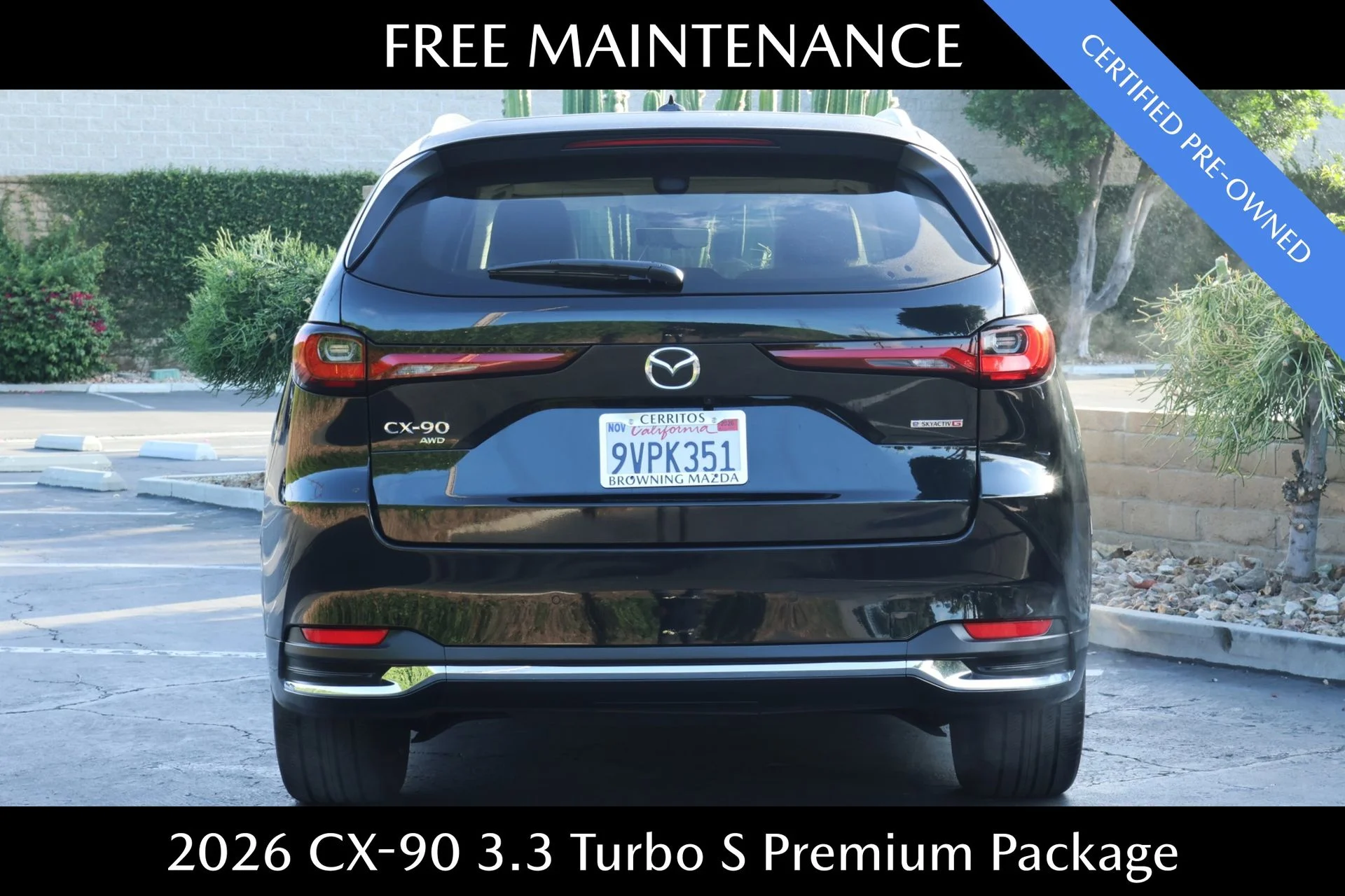 Certified Used 2026 Black Mazda 3.3 Turbo S Premium Plus image 4
