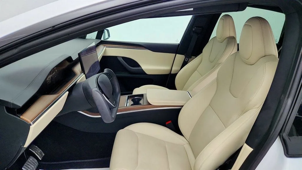 Used 2022 Pearl White Multi-Coat Tesla AWD w/ 22