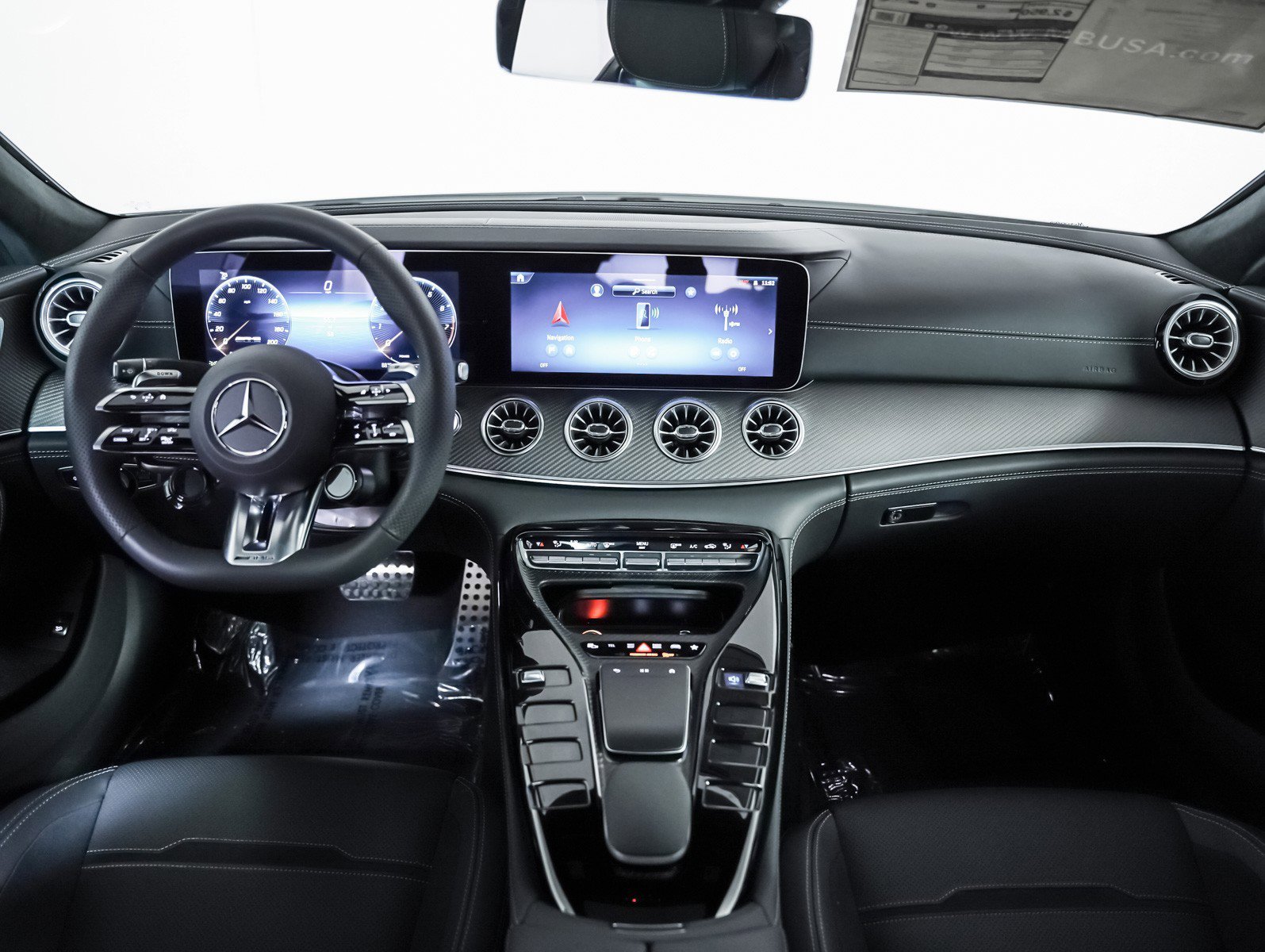 New 2026 MANUFAKTUR Moonlight White Metallic Mercedes-Benz AMG® GT 53 4-Door Coupe image 9