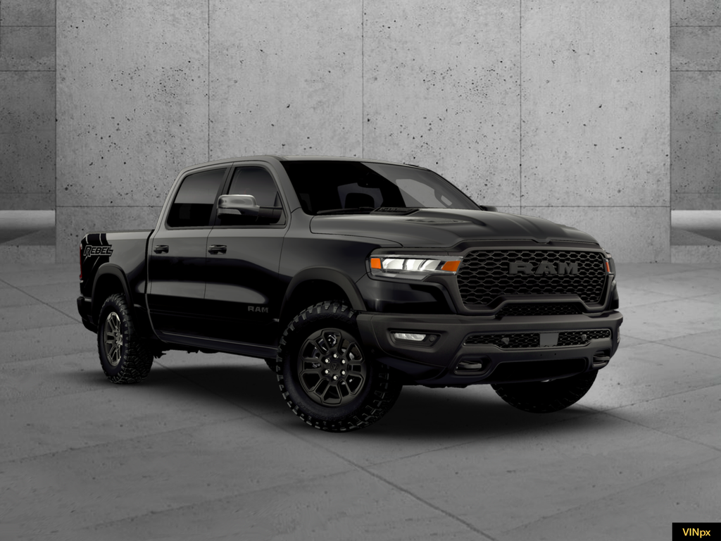 New 2026 Diamond Black Crystal Pearl-Coat Exterior Paint RAM Rebel image 9