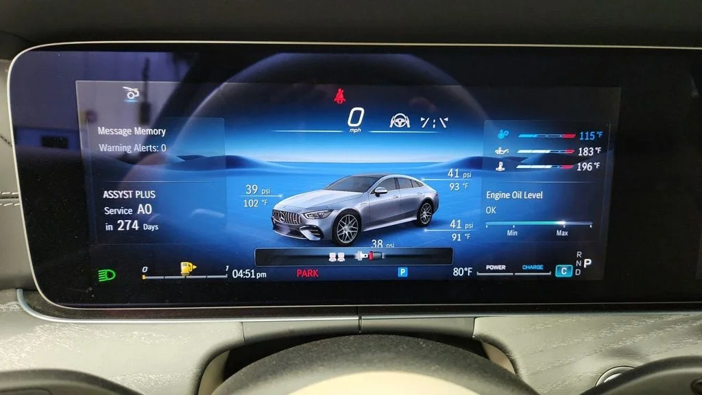 Used 2024 MANUFAKTUR Graphite Grey Magno Mercedes-Benz AMG® GT 53 4-Door Coupe w/ Executive Rear Seat & Driver Assist image 13