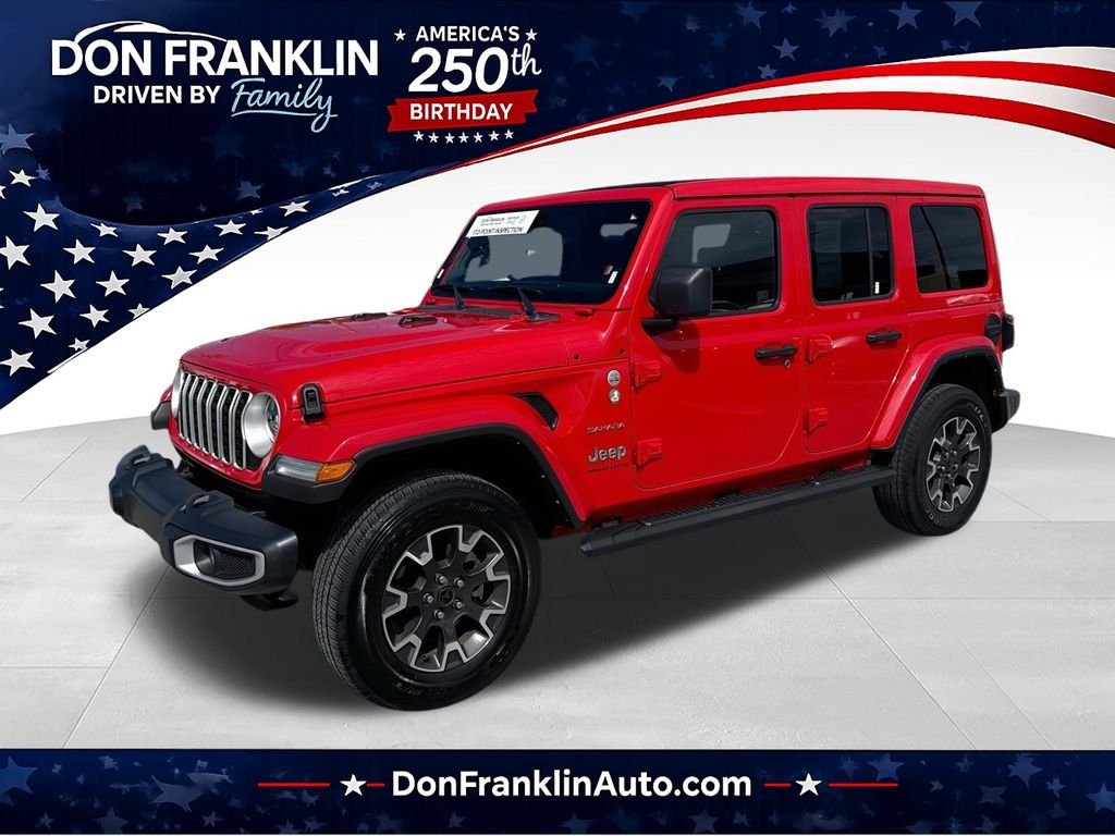 Used 2024 Red Jeep Sahara image 1
