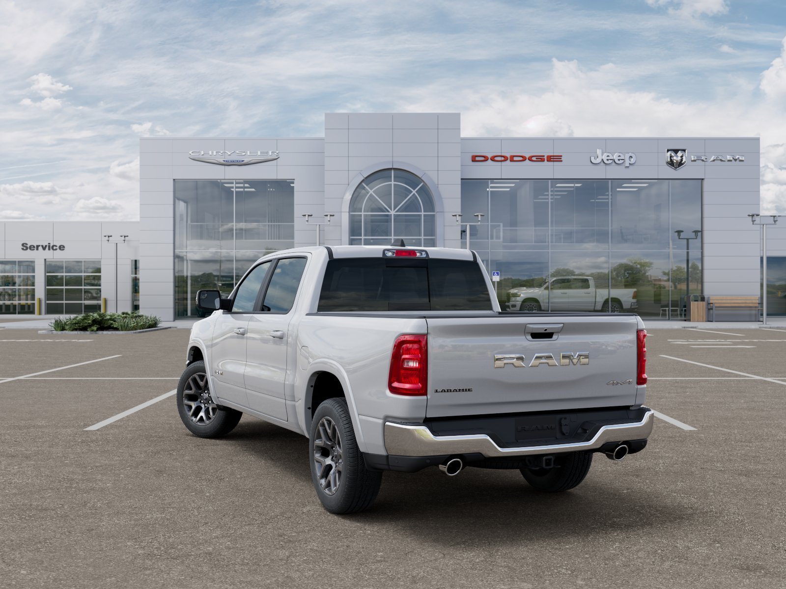 New 2026 Ivory White Tri-Coat Pearl-Coat Exterior Paint RAM Laramie image 29