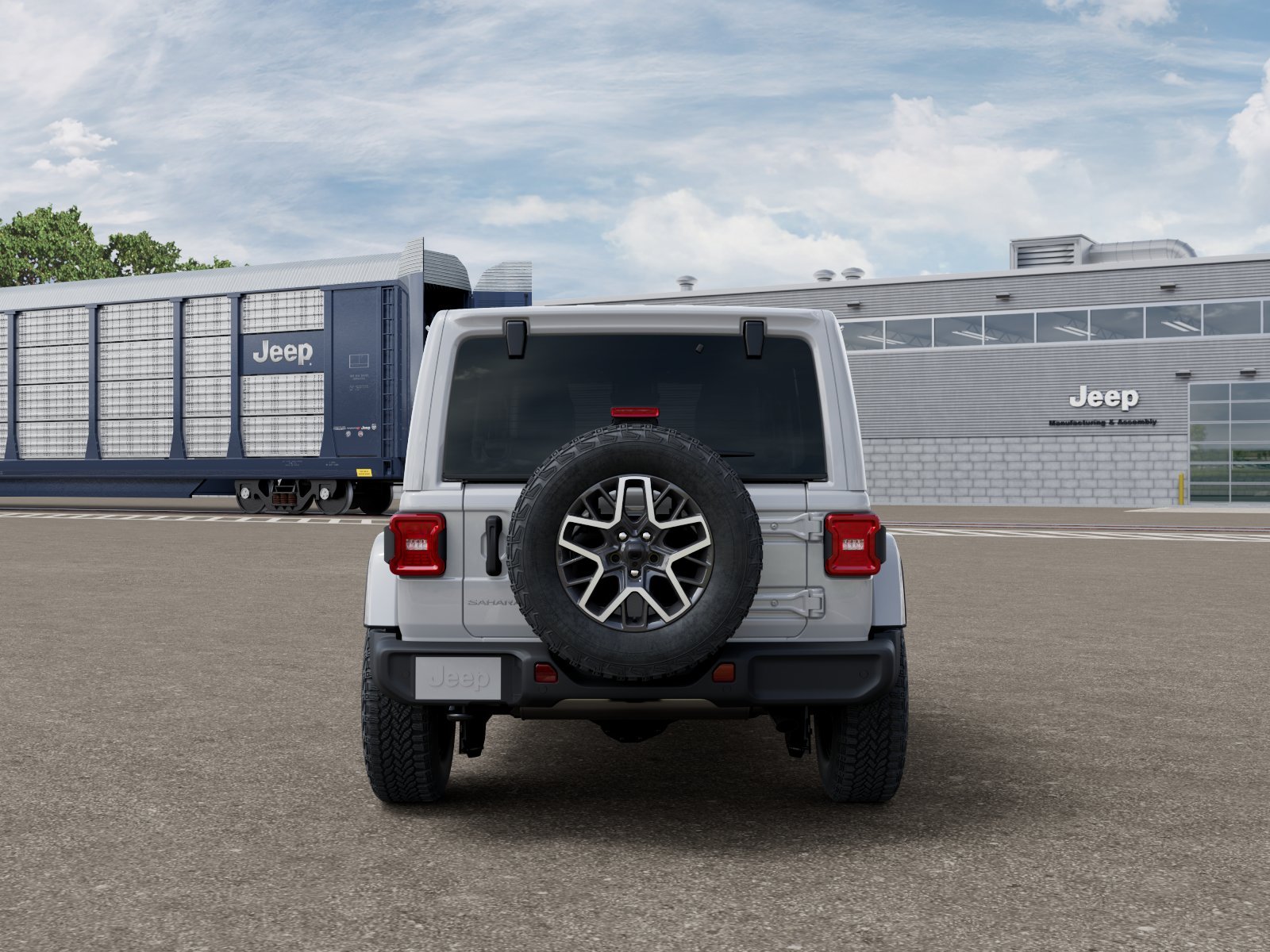 New 2026 Bright White Clear-Coat Exterior Paint Jeep Sahara image 7