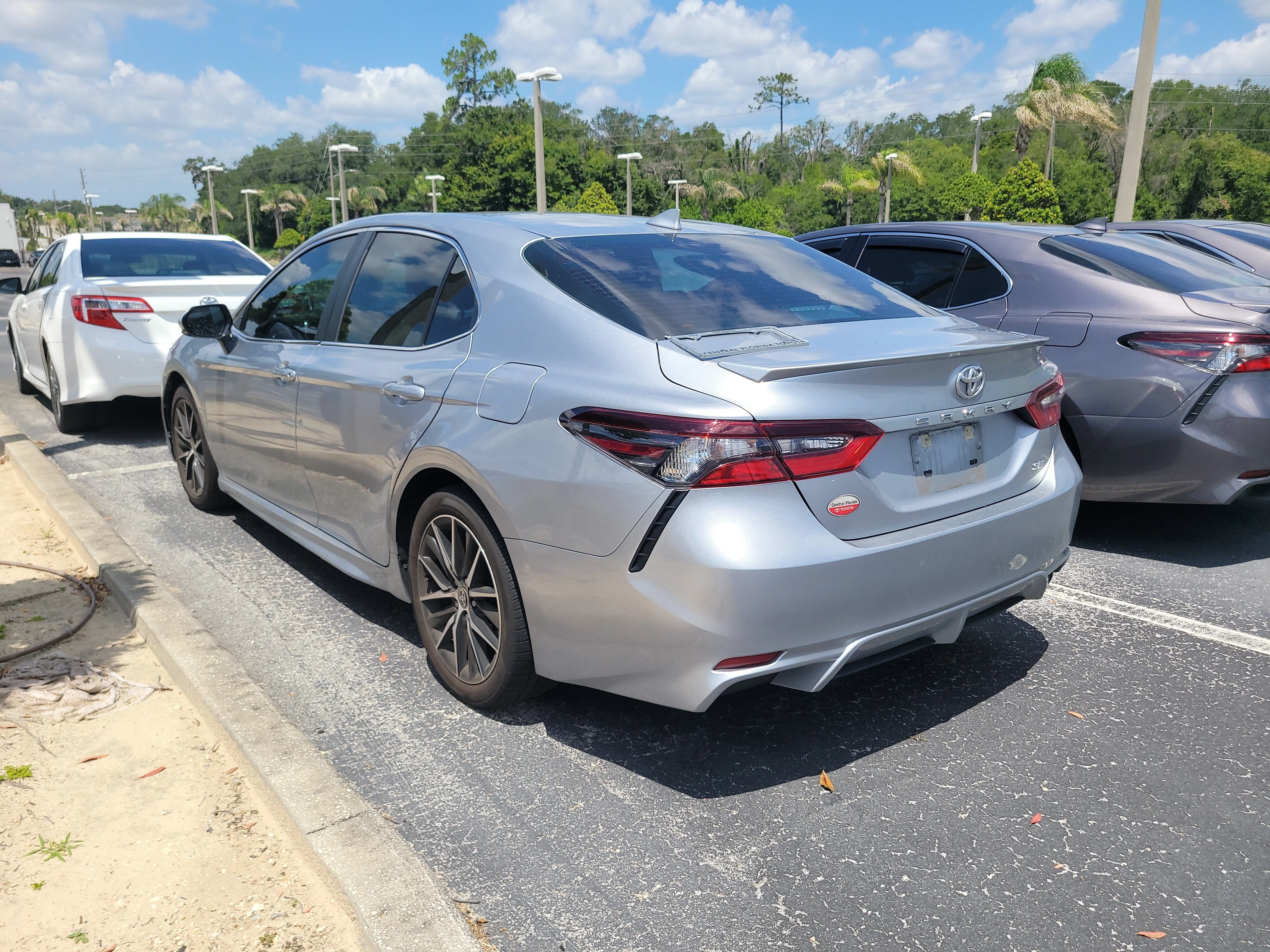 Used 2024 Celestial Silver Metallic Toyota SE image 4