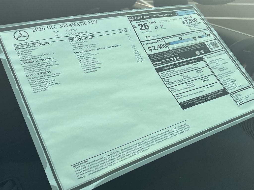 New 2026 Starling Blue Metallic Mercedes-Benz GLC 300 image 36