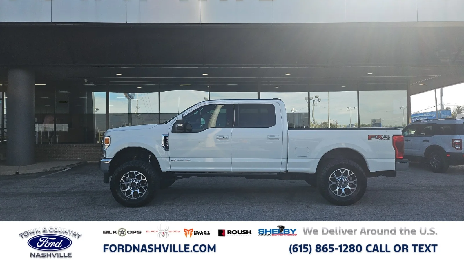 Used 2022 Star White Metallic Tri-Coat Ford Lariat 4WD image 2