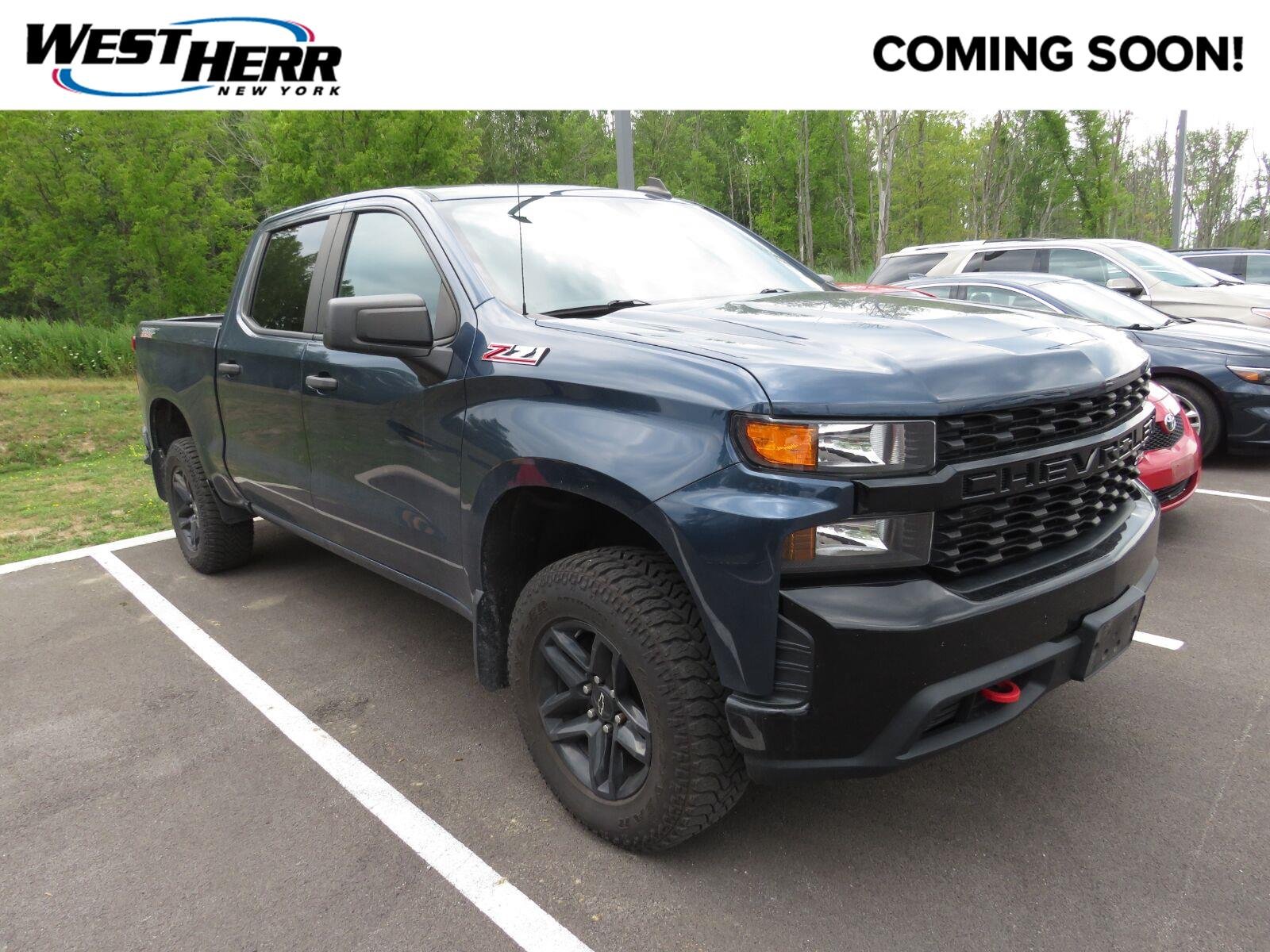 Used 2020 Northsky Blue Metallic Chevrolet Custom Trail Boss image 1