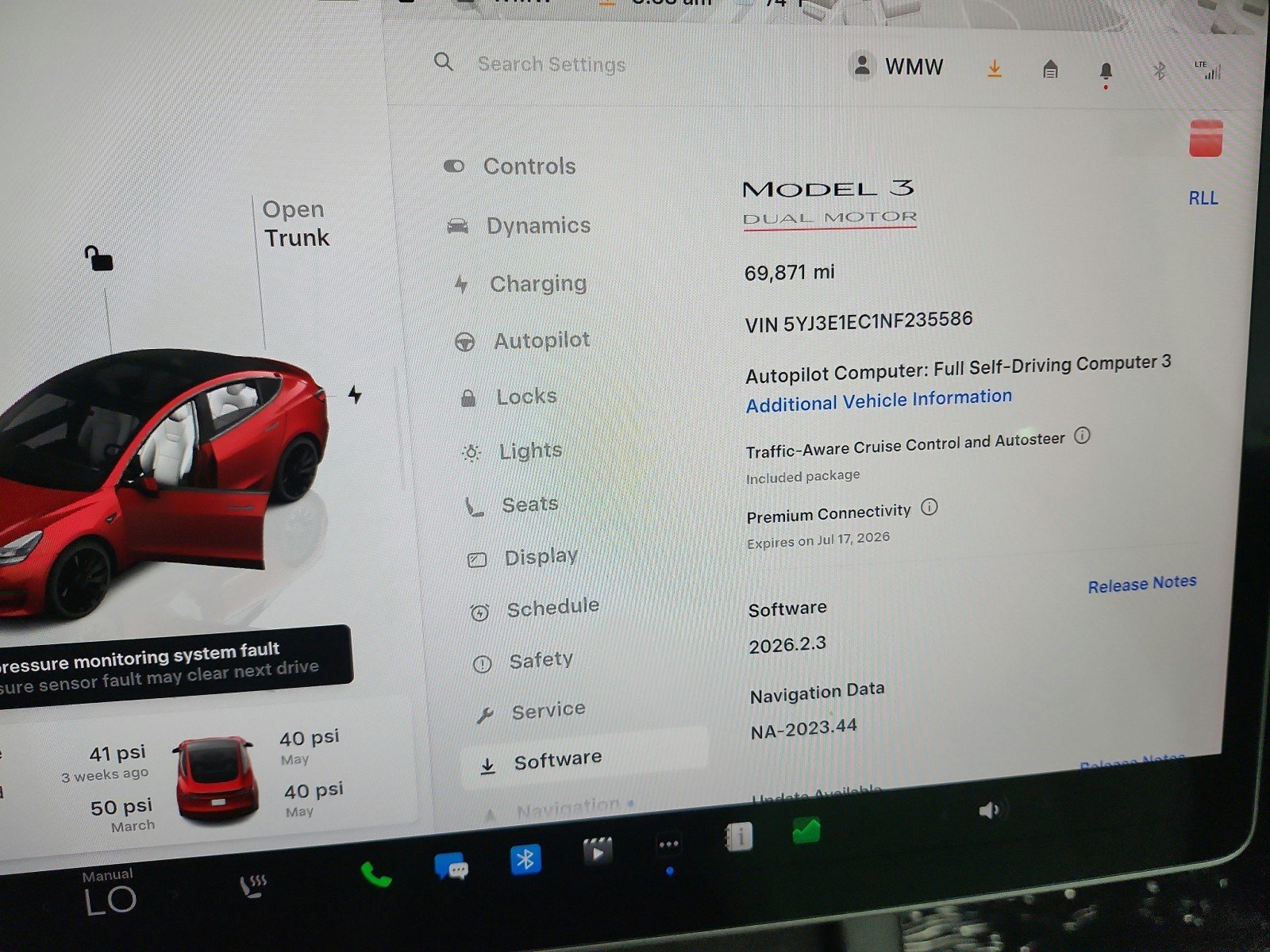 Used 2022 Red Multi-Coat Tesla Performance AWD image 17