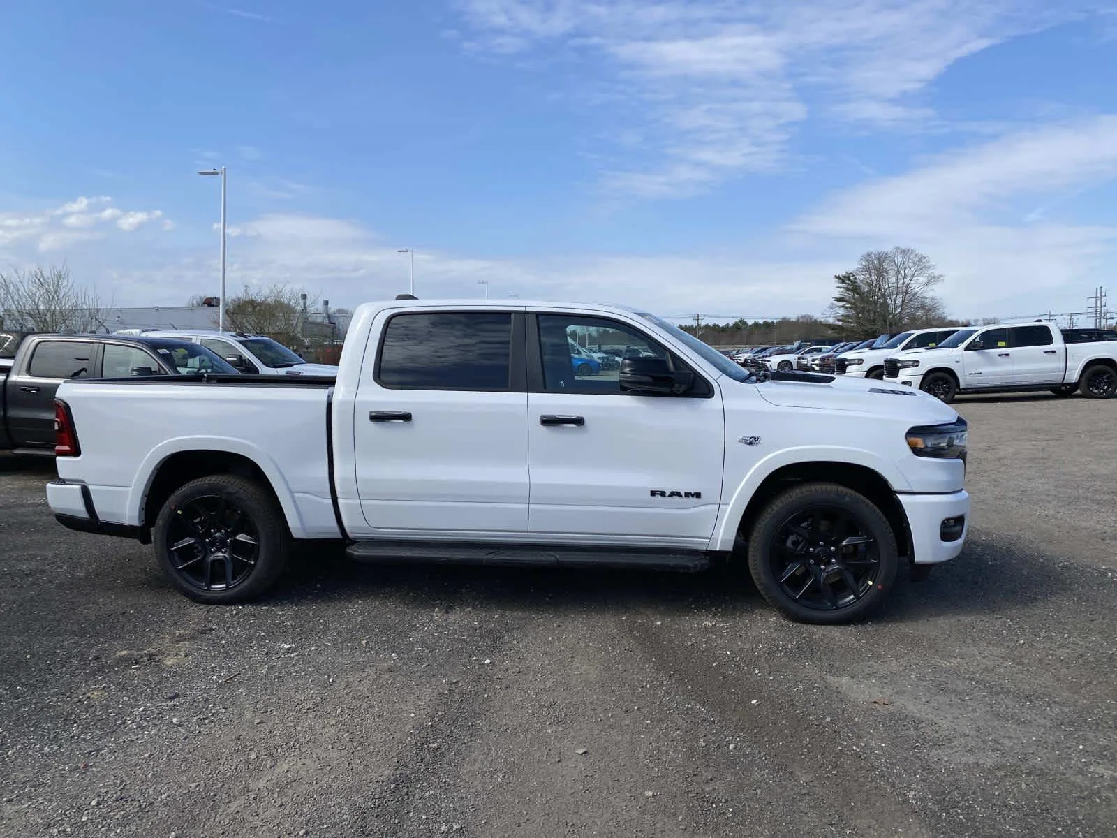 New 2026 Bright White Clear-Coat Exterior Paint RAM Laramie image 2