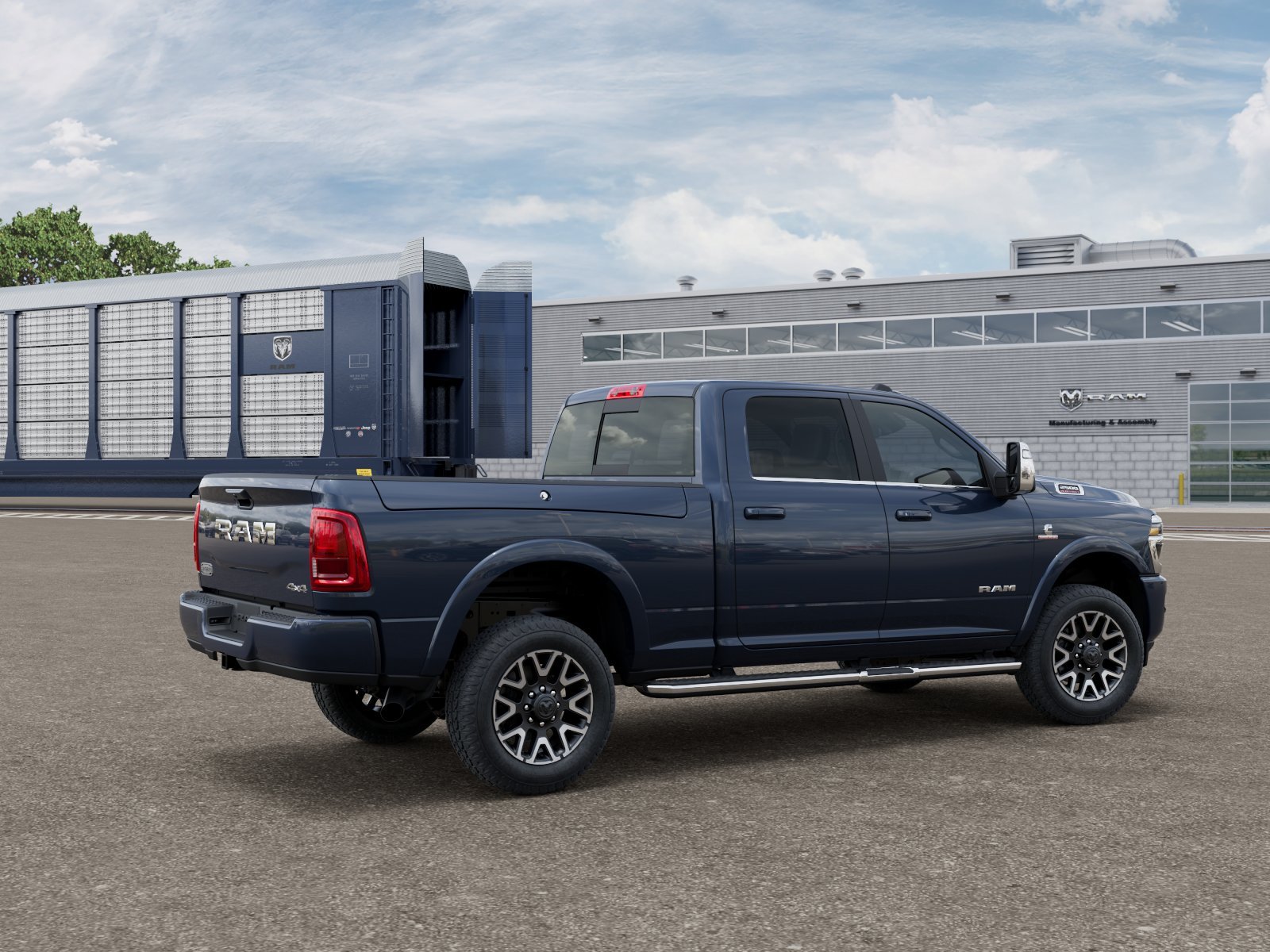 New 2027 Forged Blue Metallic Exterior Paint RAM Limited Longhorn image 3