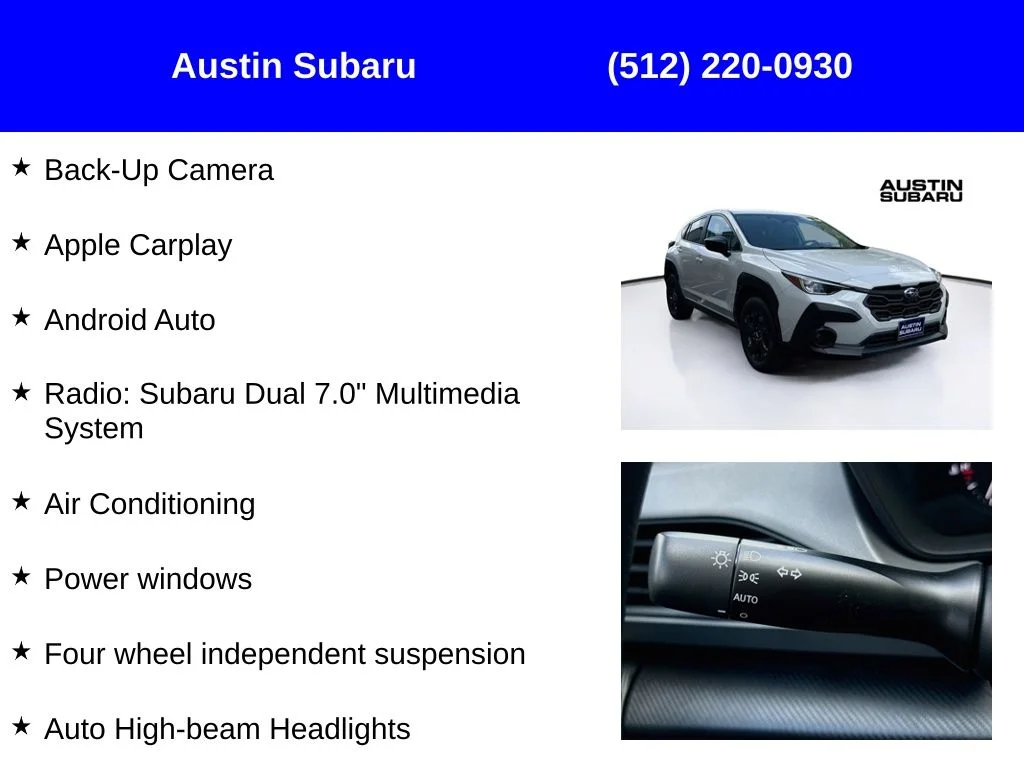 New 2026 White Subaru Base image 9