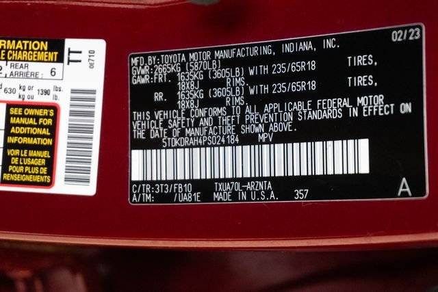Used 2023 Red Toyota LE image 35