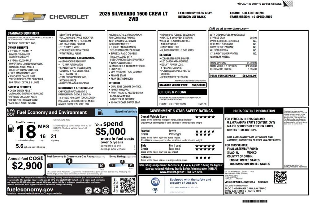 Certified Used 2025 Gray Chevrolet LT image 2
