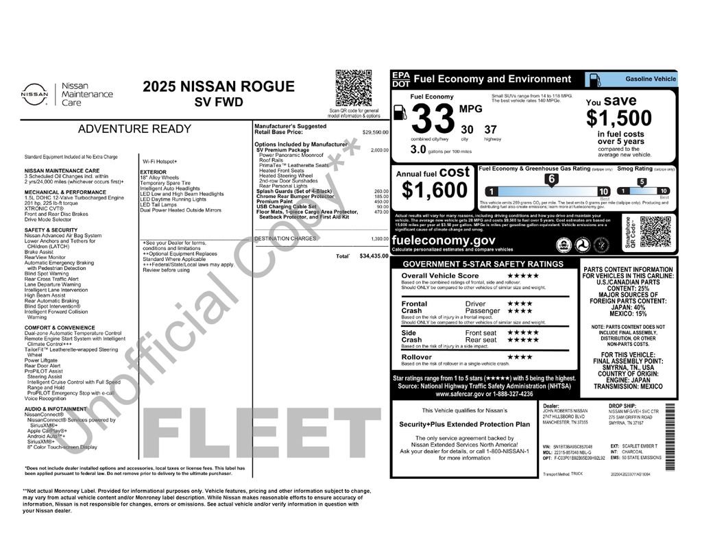 Used 2025 Red Nissan SV image 14