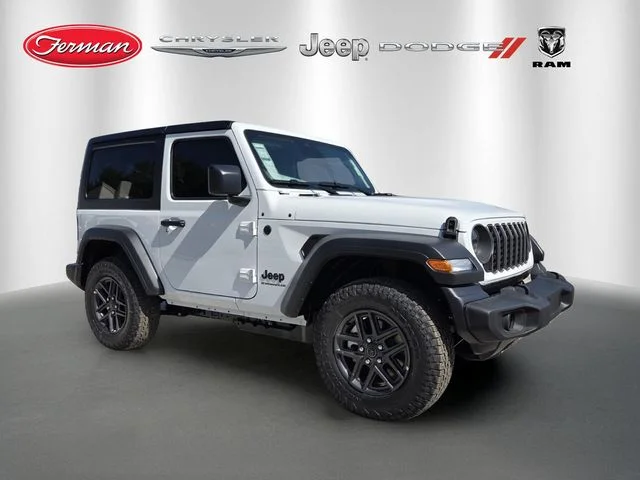 New 2026 Bright White Clear-Coat Exterior Paint Jeep Sport S image 1