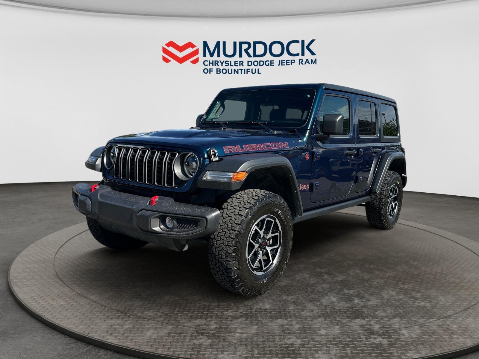 Used 2025 Fathom Blue Pearlcoat Jeep Rubicon image 1