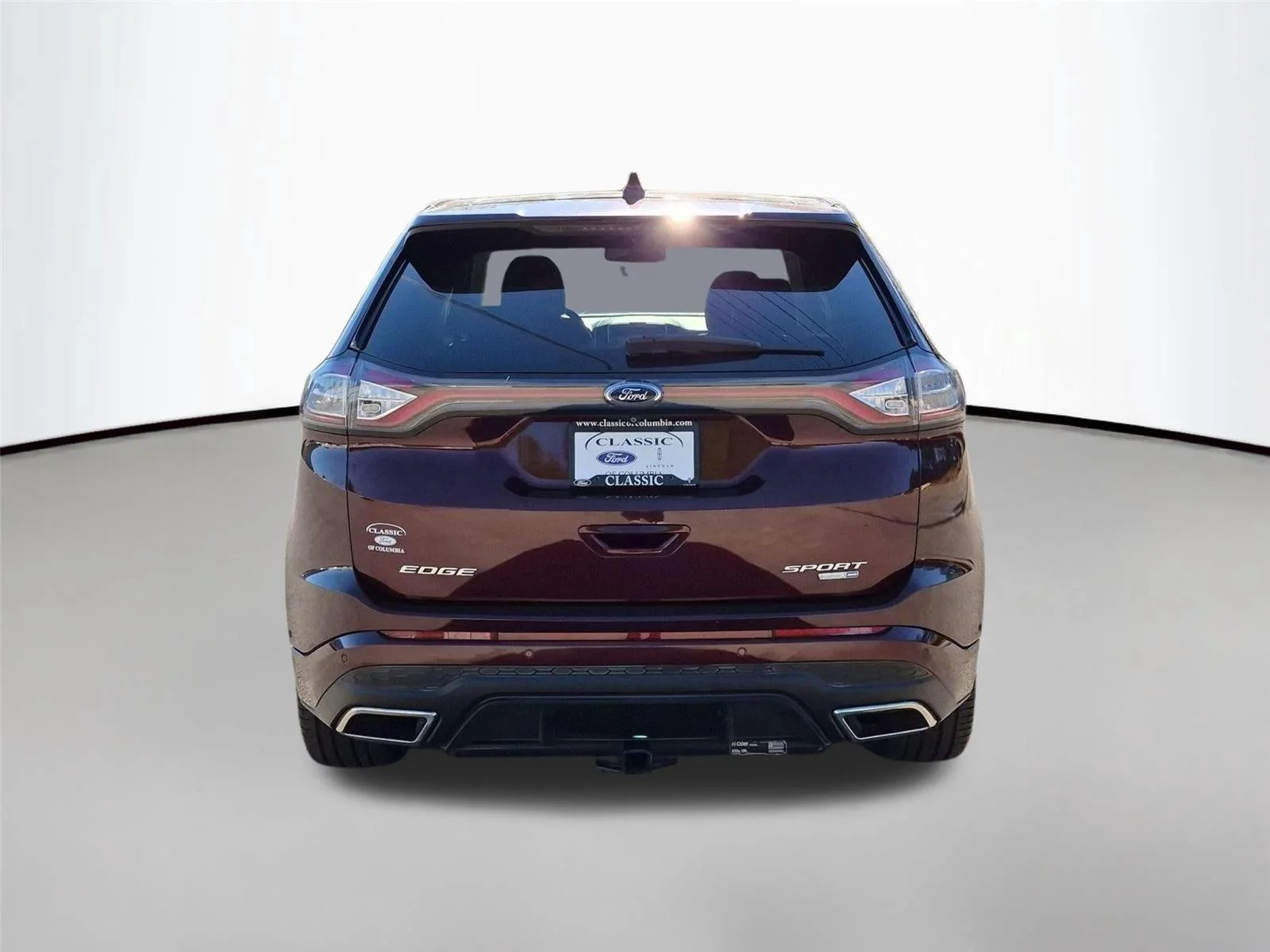 Used 2018 Burgundy Velvet Metallic Tinted Clearcoat Ford Sport image 4