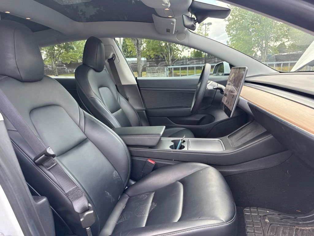Used 2021 Pearl White Multi-Coat Tesla Standard Range Plus image 21