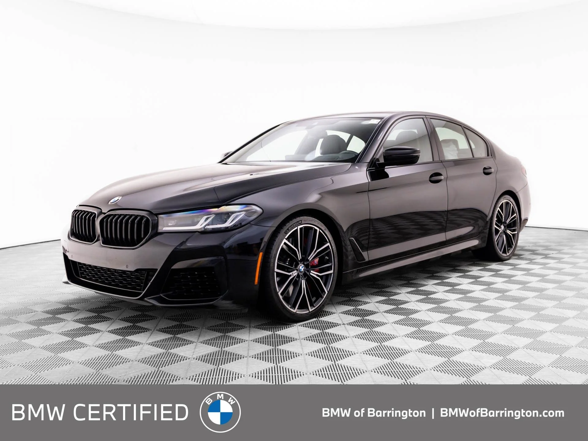 Certified Used 2023 Black BMW M550i xDrive image 1