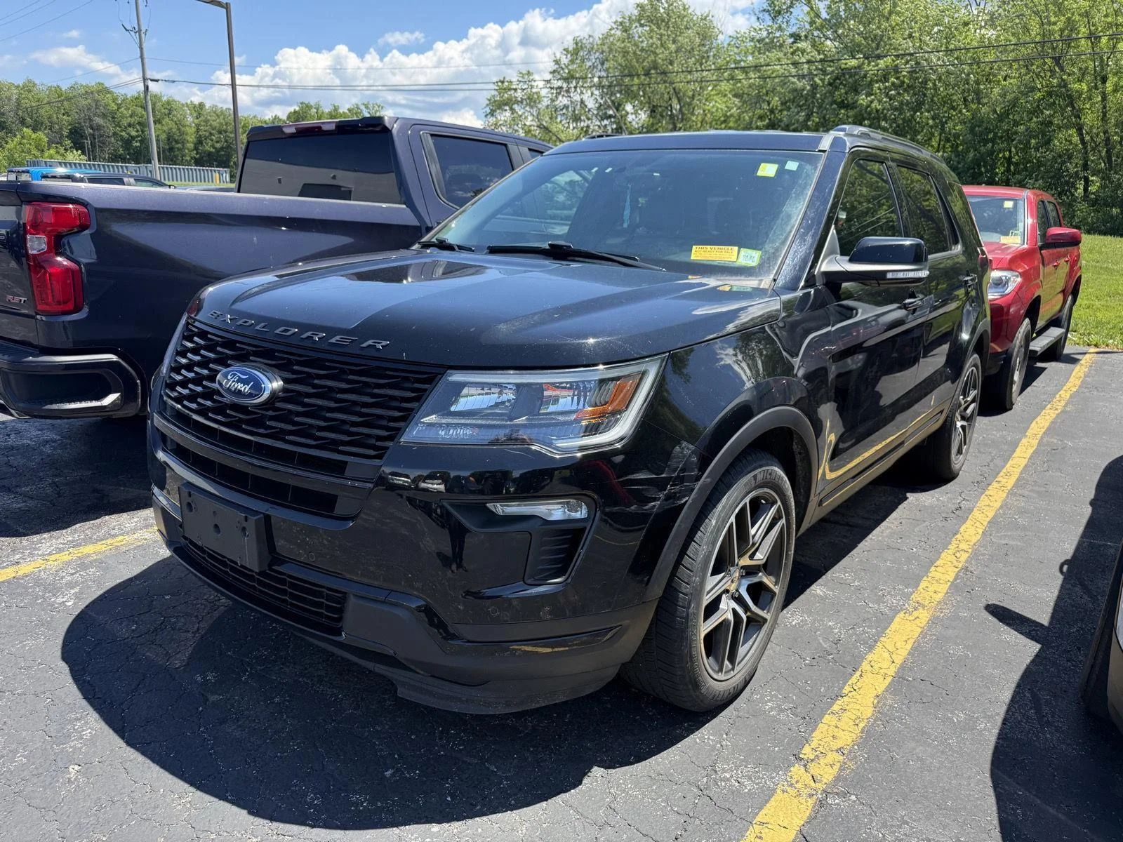 Used 2018 Shadow Black Ford Sport image 2