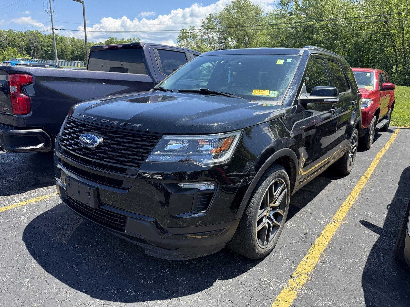 Used 2018 Shadow Black Ford Sport image 2
