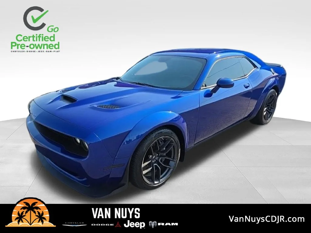 Used 2022 Blue Dodge R/T Scat Pack Widebody image 1
