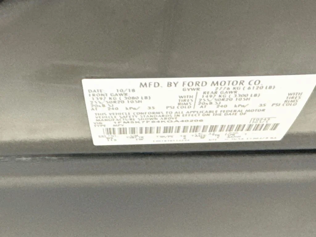 Used 2019 Black Metallic Ford Limited image 45