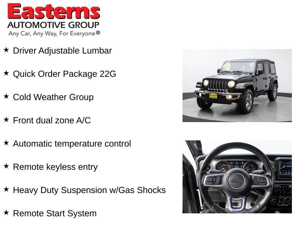 Used 2021 Black Jeep Unlimited Sahara image 11