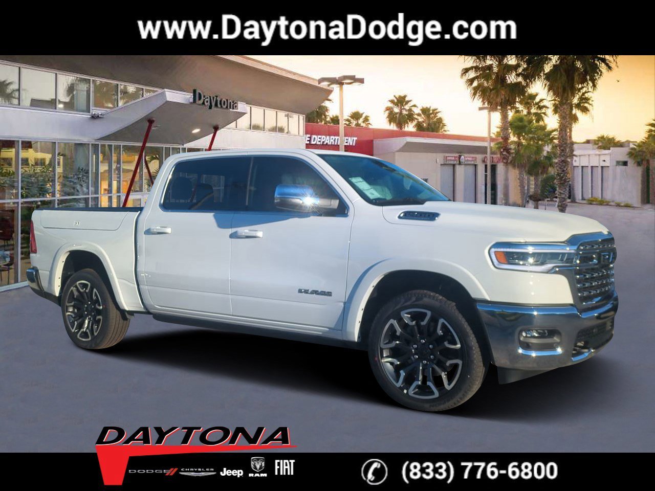 New 2026 Bright White Clearcoat RAM Longhorn image 1