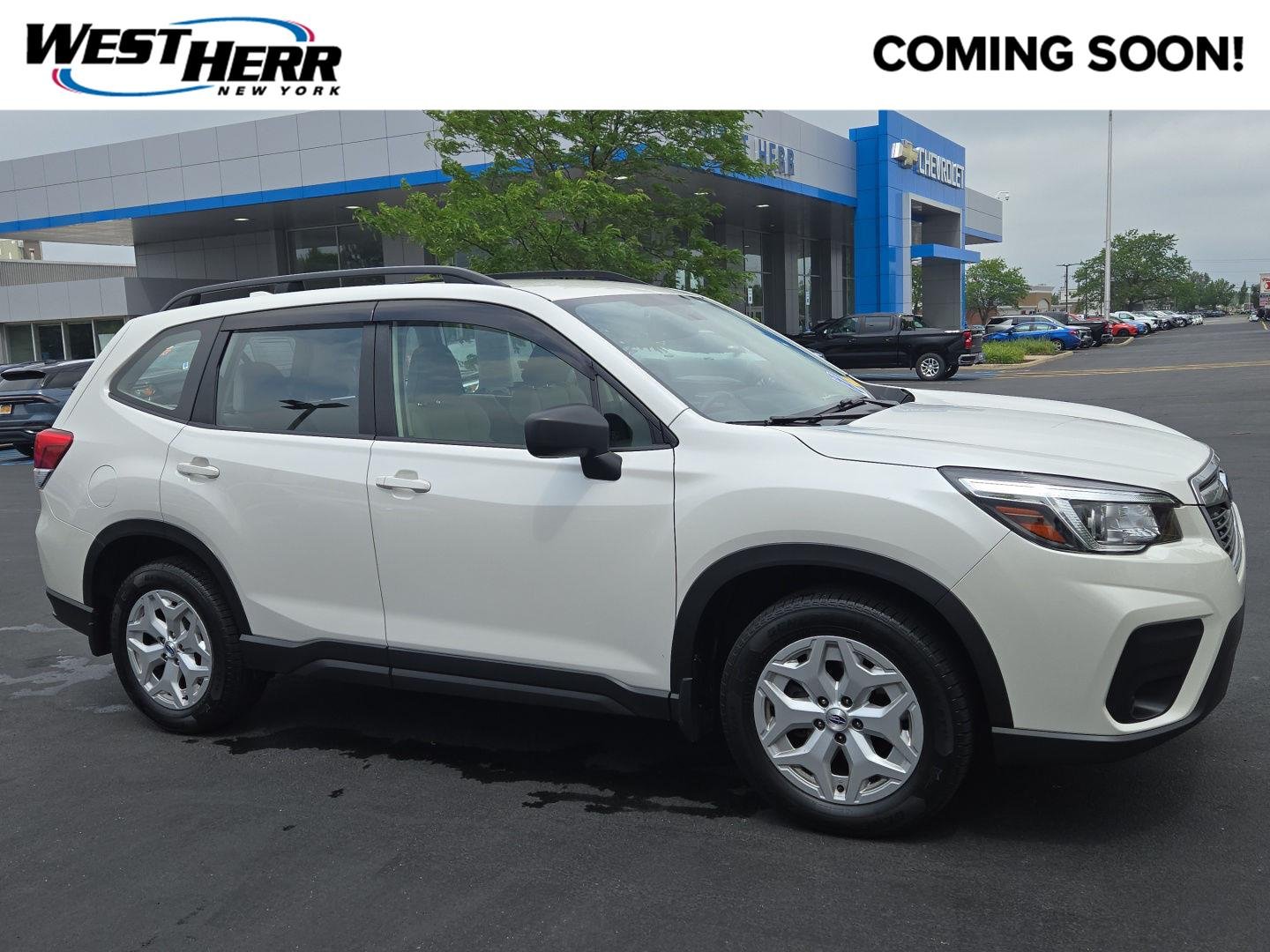 Used 2020 Crystal White Pearl Subaru Base image 1