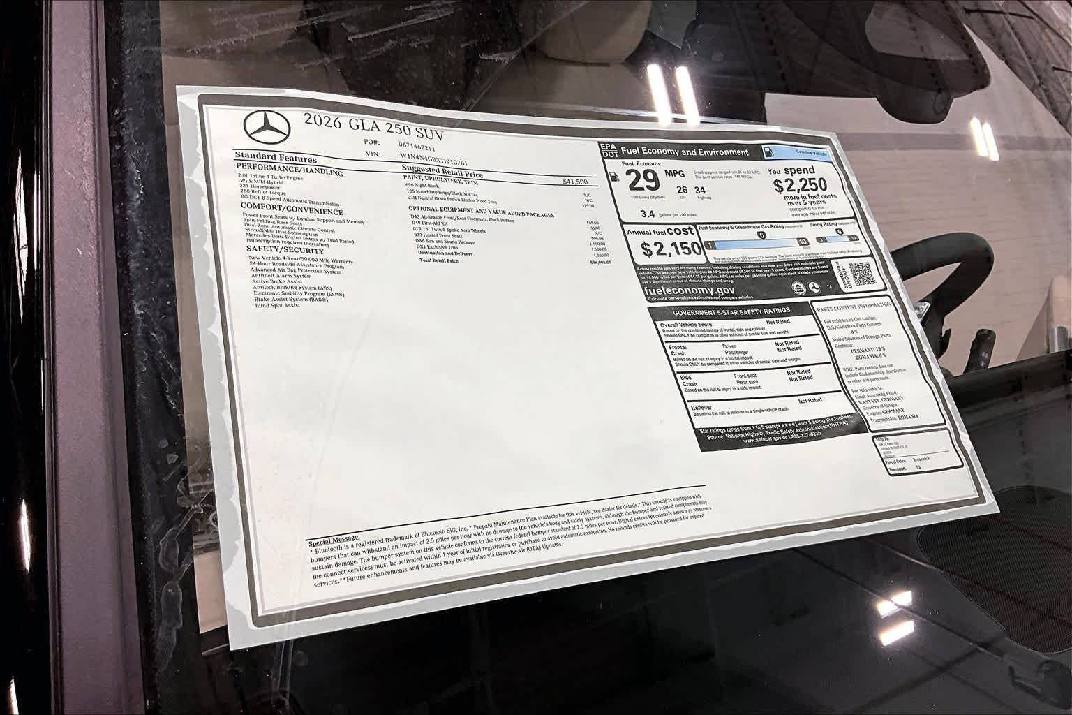 New 2026 Night Black Mercedes-Benz GLA 250 image 21