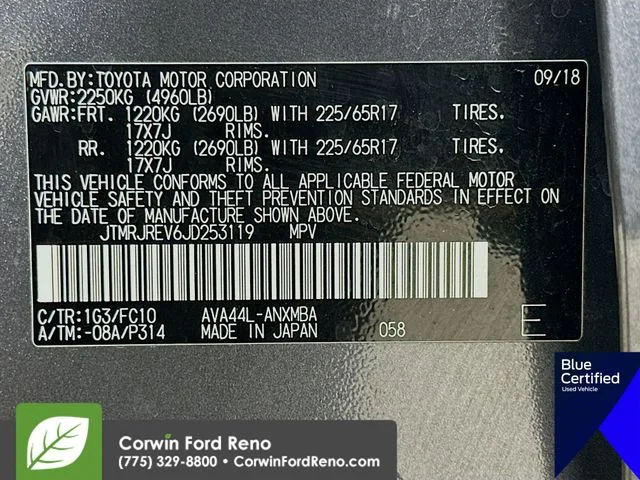Certified Used 2018 Magnetic Gray Metallic Toyota XLE image 35